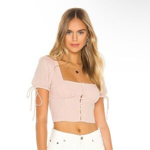 Superdown Rosa Button Up Top
